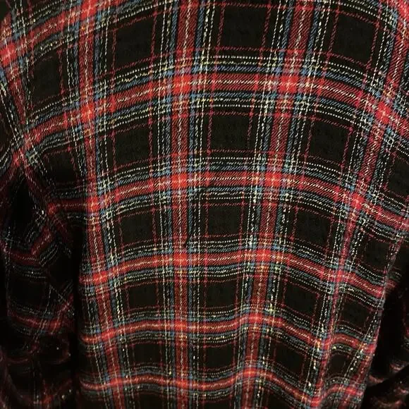 Loft Shimmer Plaid Tiered Dress - Picture 12 of 16